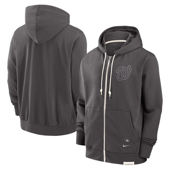 Nike Other - Wshngtn Nats Mn’s SzLg Nike Authntc Collctn, FullZip Hoodie in Charcoal. LikeNew
